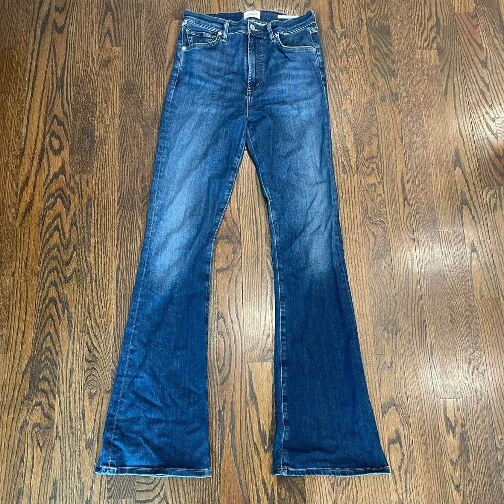 CITIZENS OF HUMANITY Lilah Flare Boot Cut Medium Wash Jeans